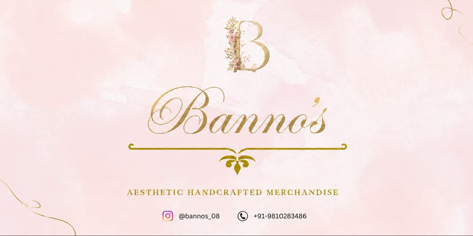 Logo and branding elements for Banno's on a pink gradient background